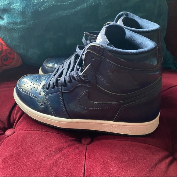 Nike Jordan 1 Retro High OG DSM Obsidian Blue White size 9.5 - Picture 3 of 5